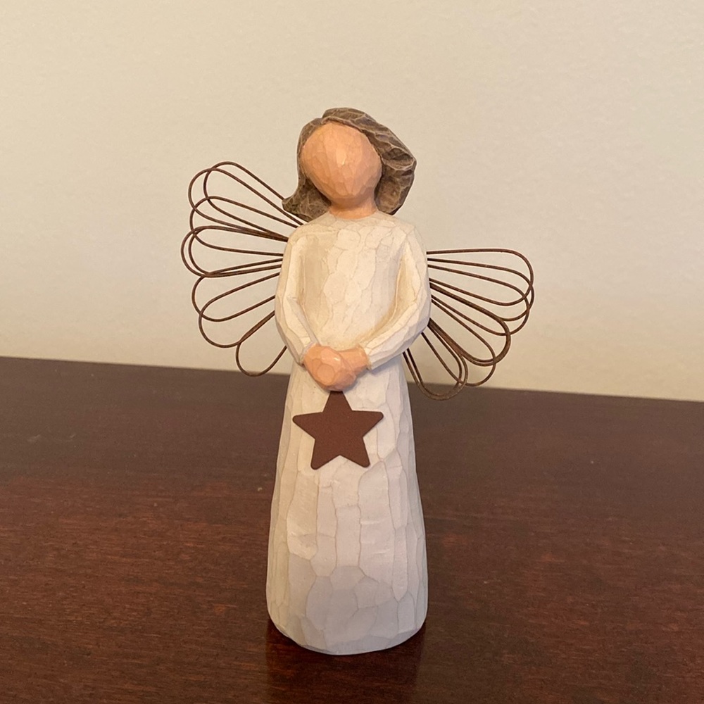 Willow Tree Angel of Light table top decoration. 13 inches tall.